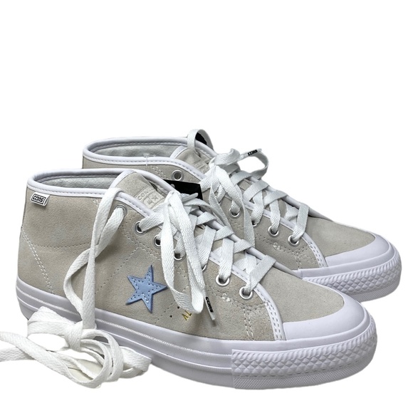 Converse x Alexis Sablone One Star Cons Pro Suede White Mid Shoes Women 171326C - Picture 2 of 9